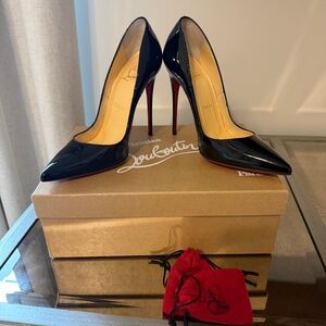 SO Kate 120 Black Patent Louboutins